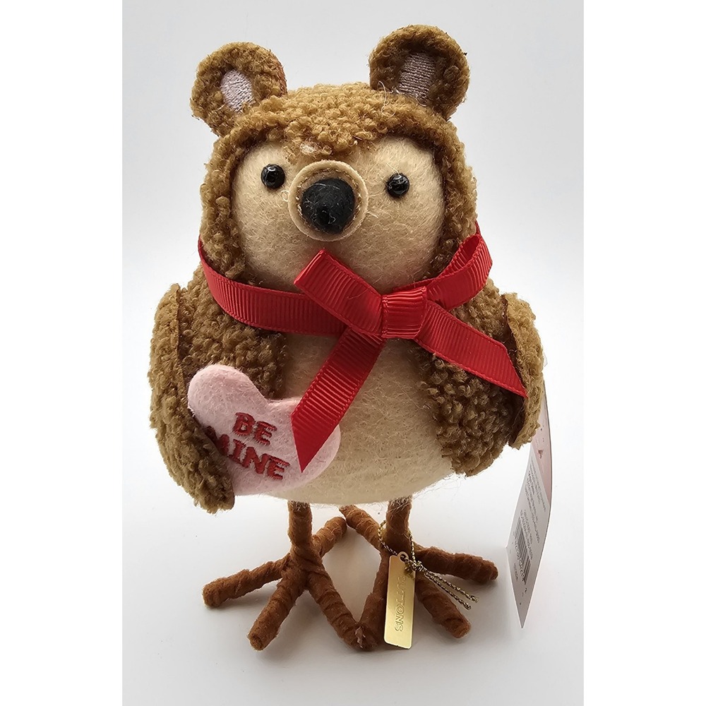 Target Spritz Bird BUTTONS Valentine's Day‎ 2025 Brown Teddy Bear Soft NWT